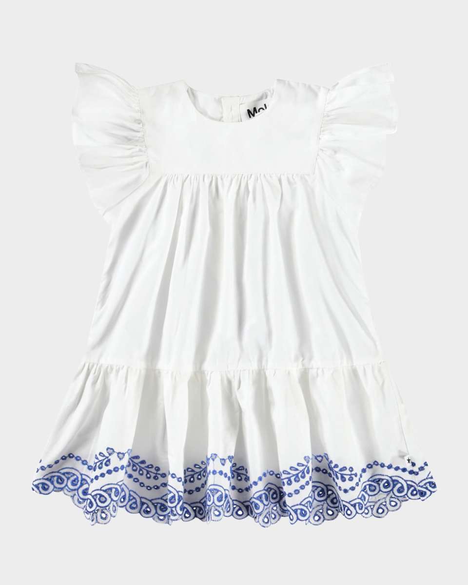 Girl's Cammas Embroidered Dress, Size 6M-